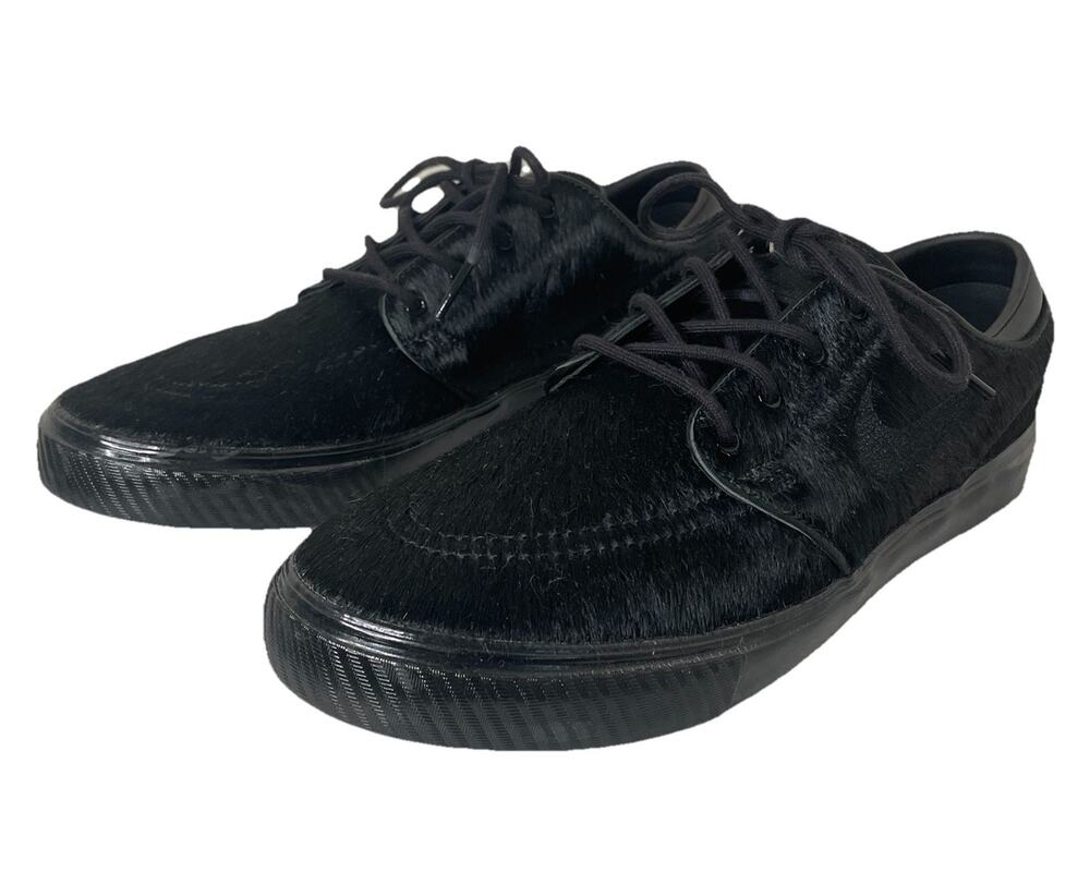 Men's Size 8.5 Nike Zoom Stefan Janoski OG SE SB Black Pony Hair Fur HF3060 001